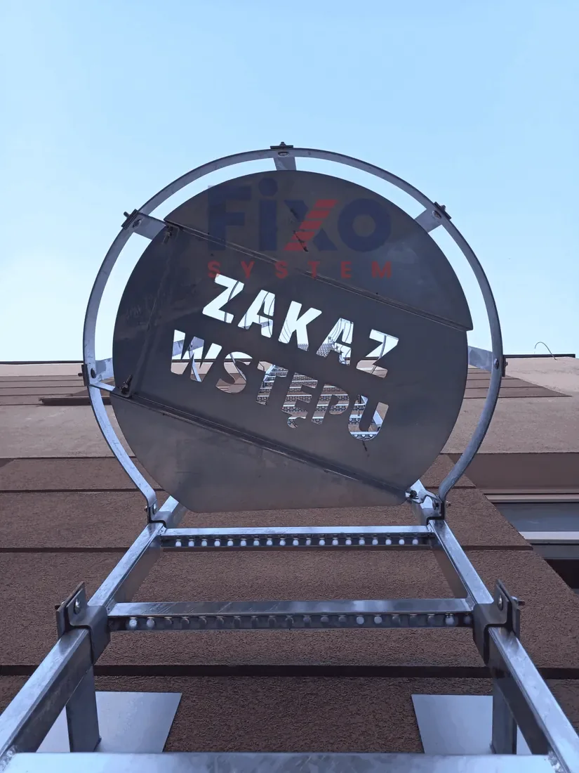 Zabezpieczenie wejścia do kosza ochronnego — FIXO SYSTEM